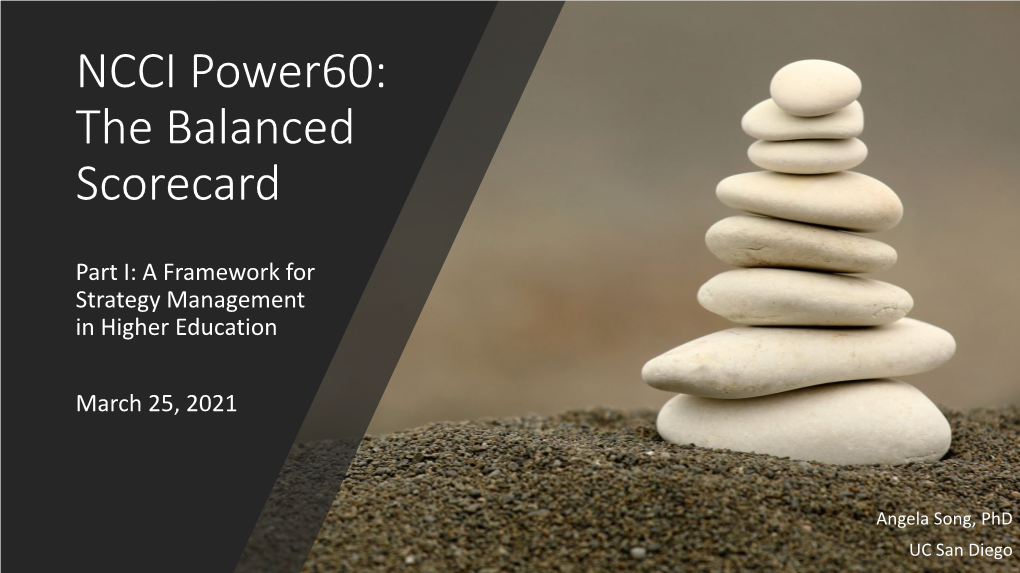 NCCI Power60: the Balanced Scorecard