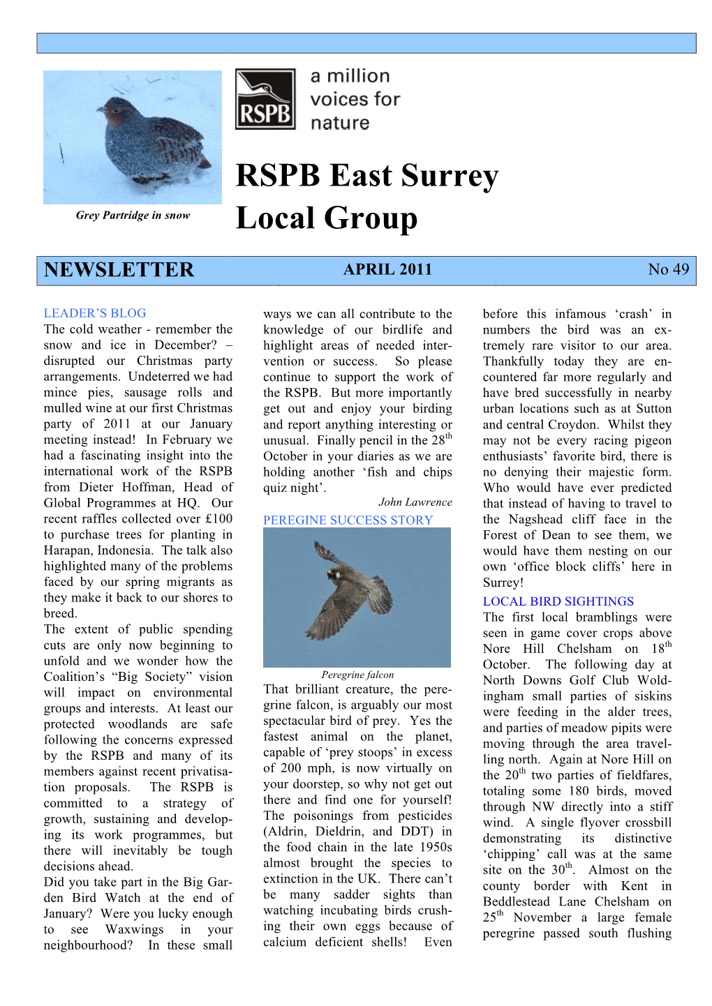 RSPB East Surrey Local Group