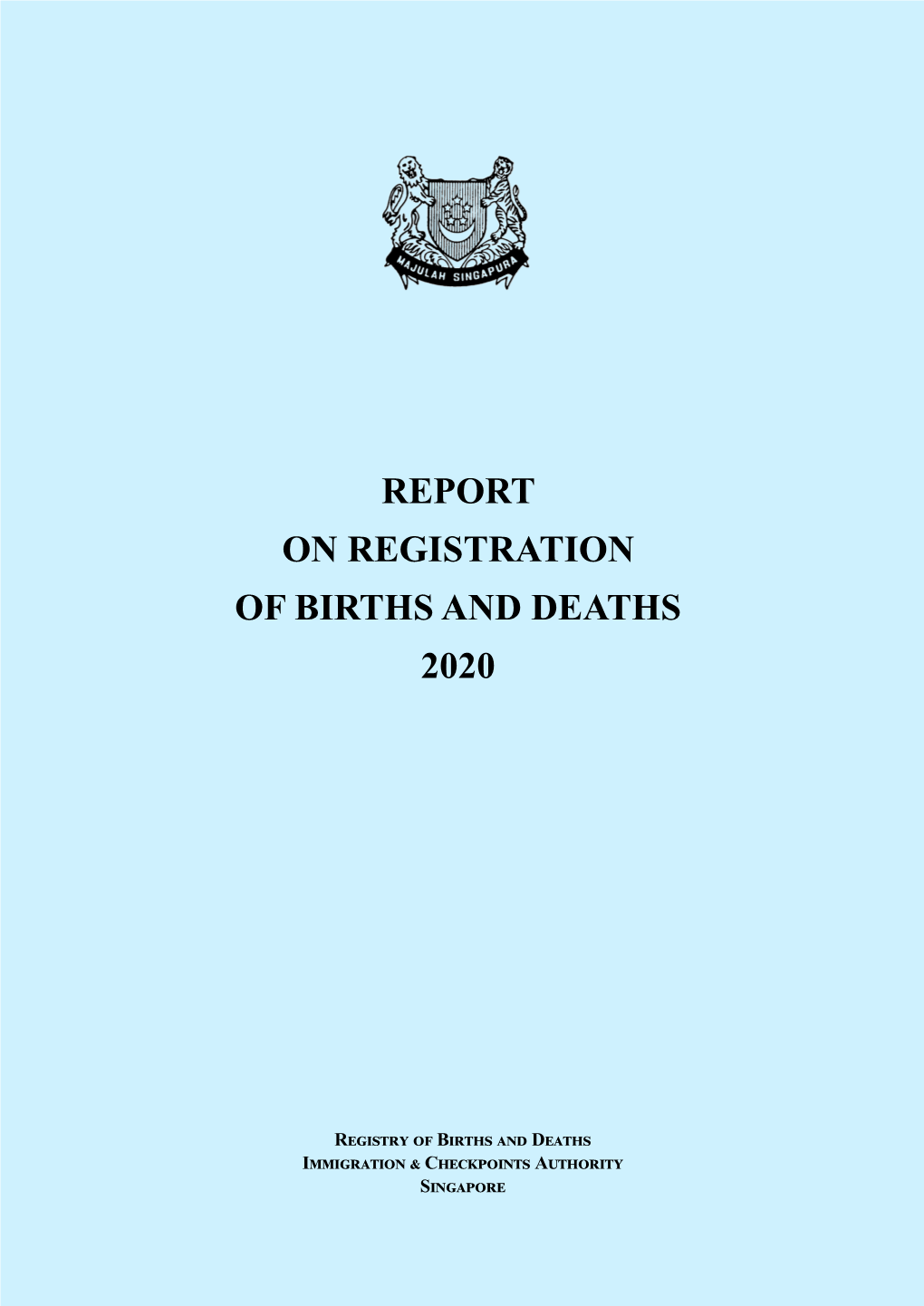 Report on Registration of Births and Deaths 2020