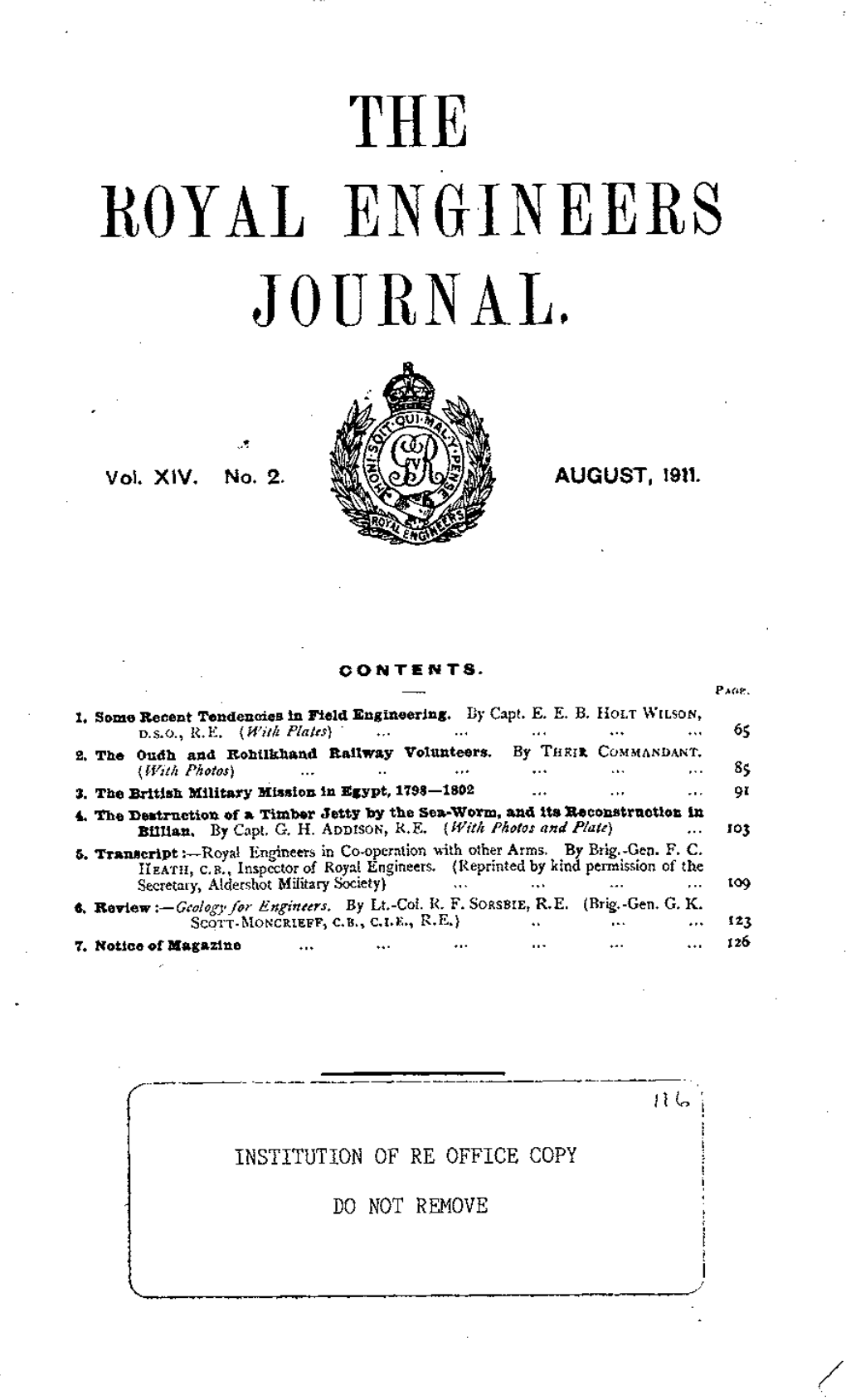 The Royal Engineers Journal