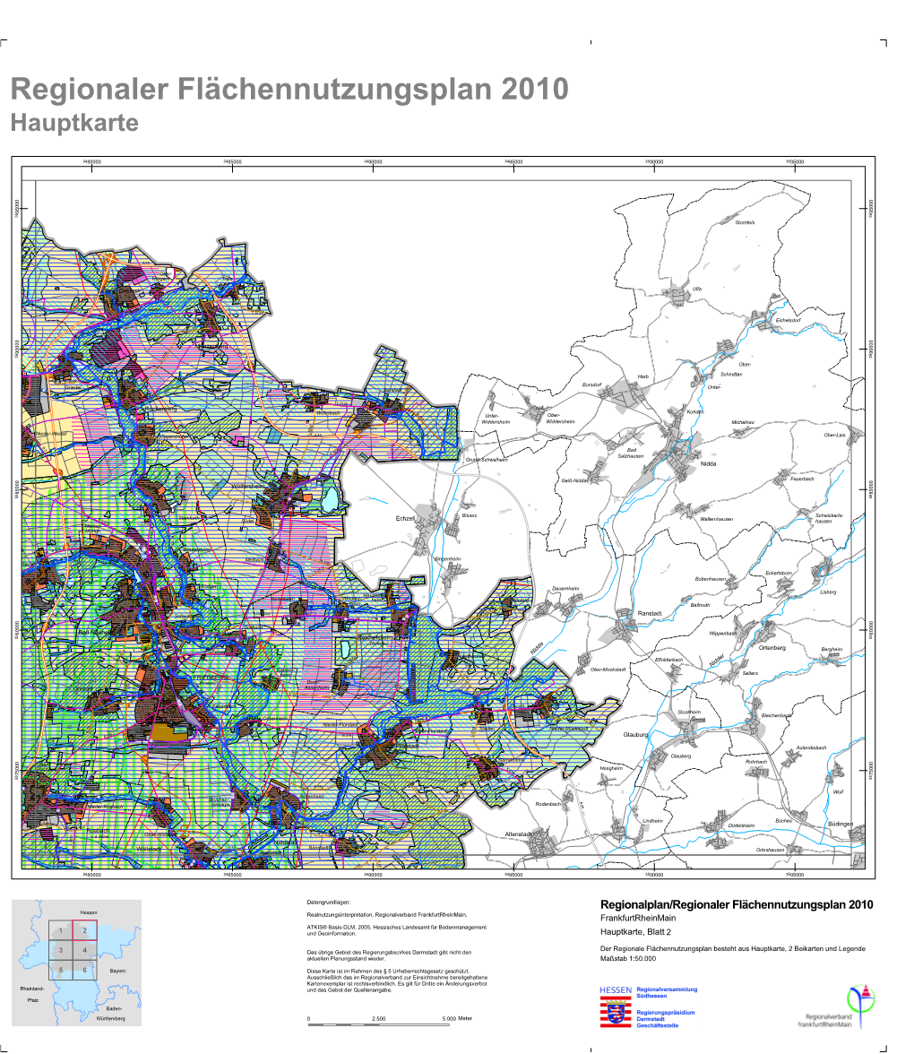 Regionaler Flächennutzungsplan 2010 Hauptkarte