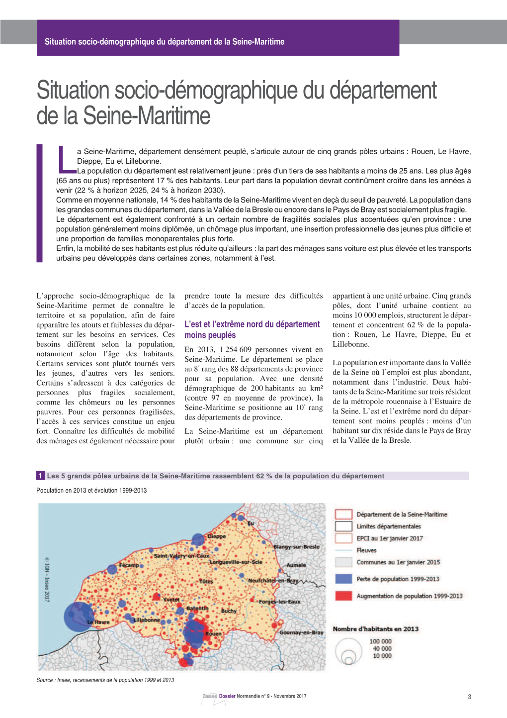Situation Socio-Démographique Du Département De La Seine-Maritime