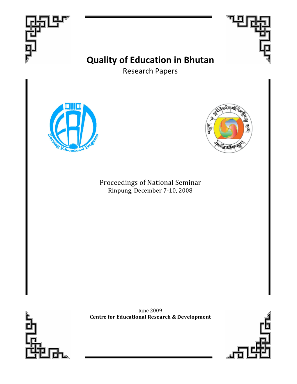 Quality of Education in Bhutan Research Papers