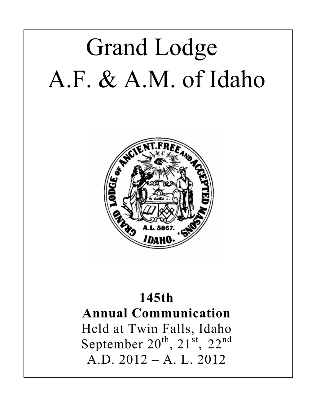 Grand Lodge A.F. & A.M. of Idaho