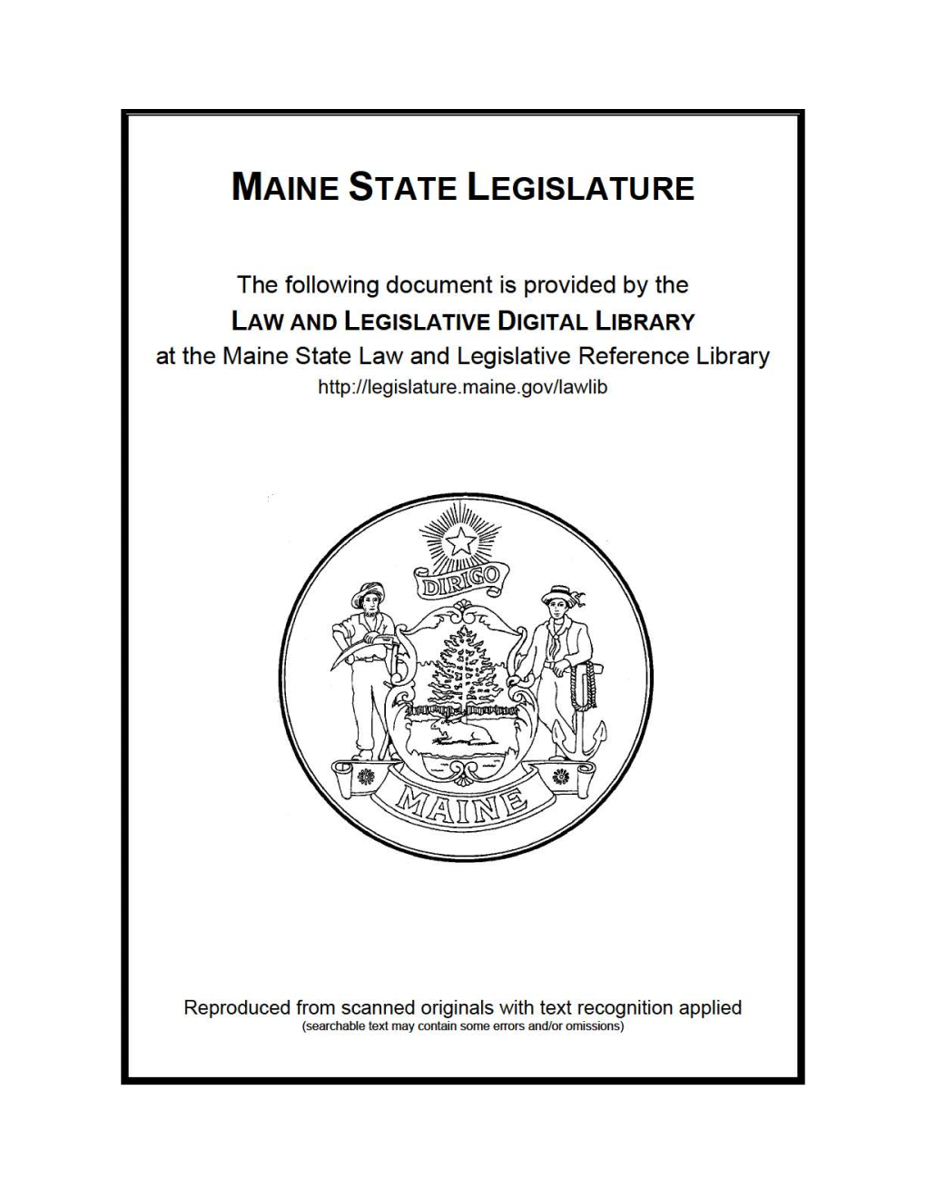 Task Force to Study Maine's Homeland Security Needs
