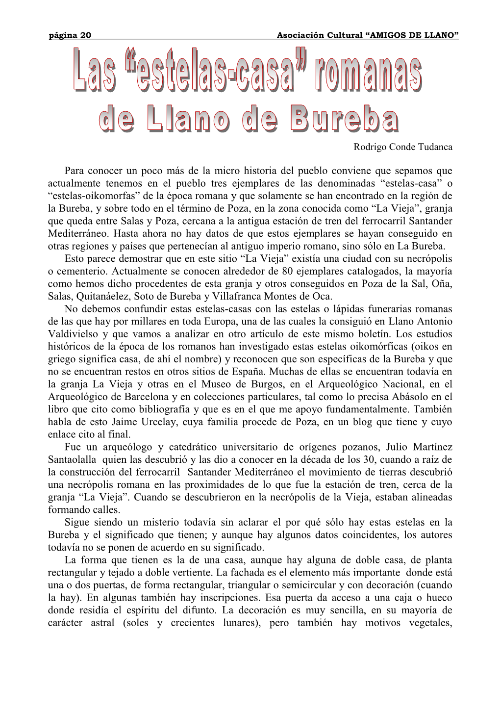 BOLETÍN Nº 98 Llano De Bureba.1.1