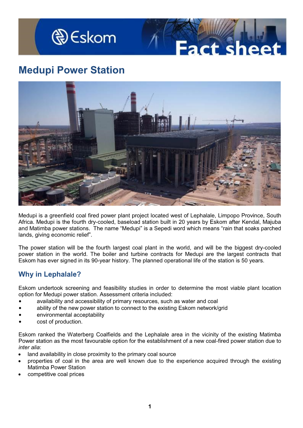 Medupi Power Station