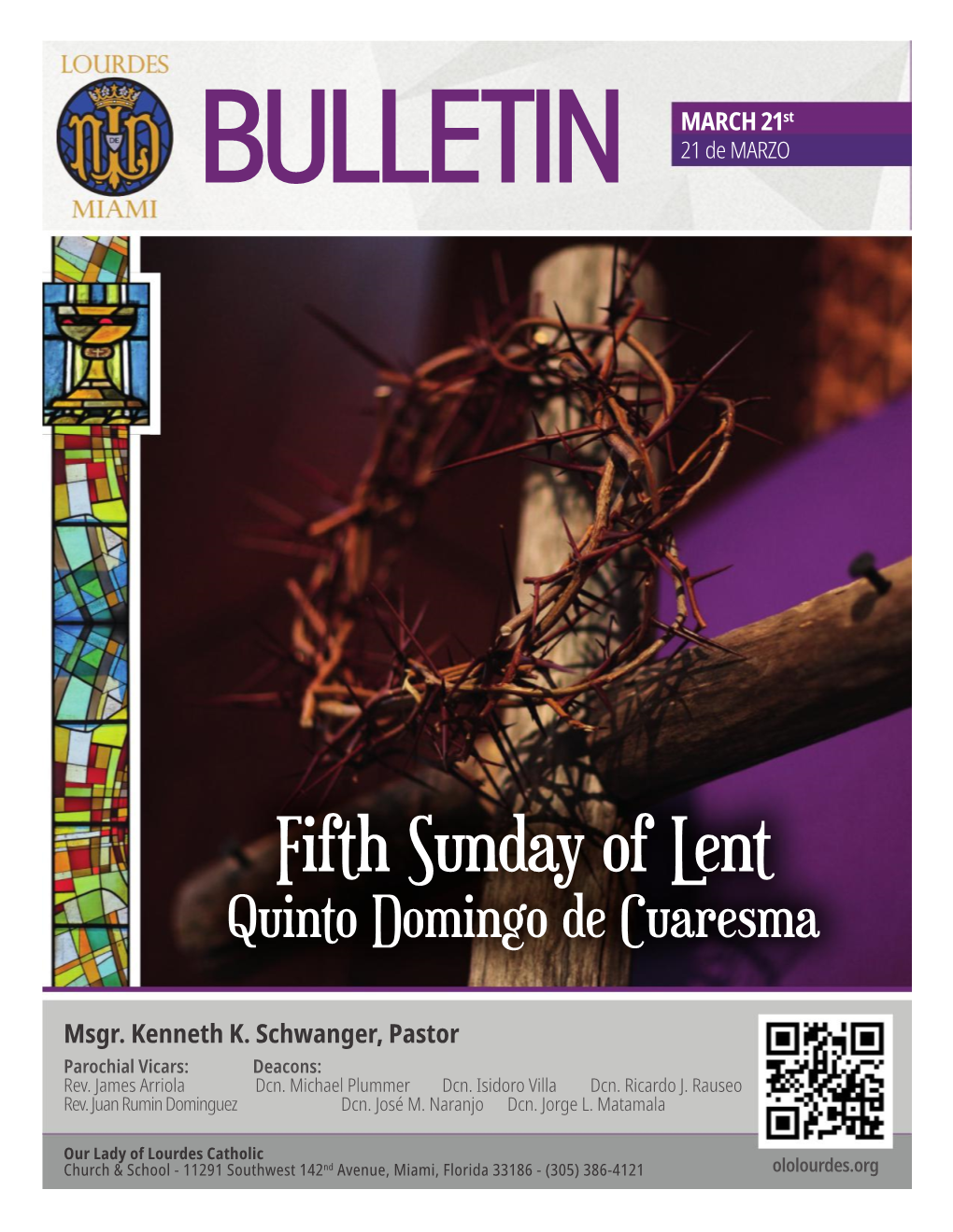 Fifth Sunday of Lent Quinto Domingo De Cuaresma