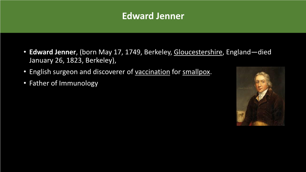 Edward Jenner