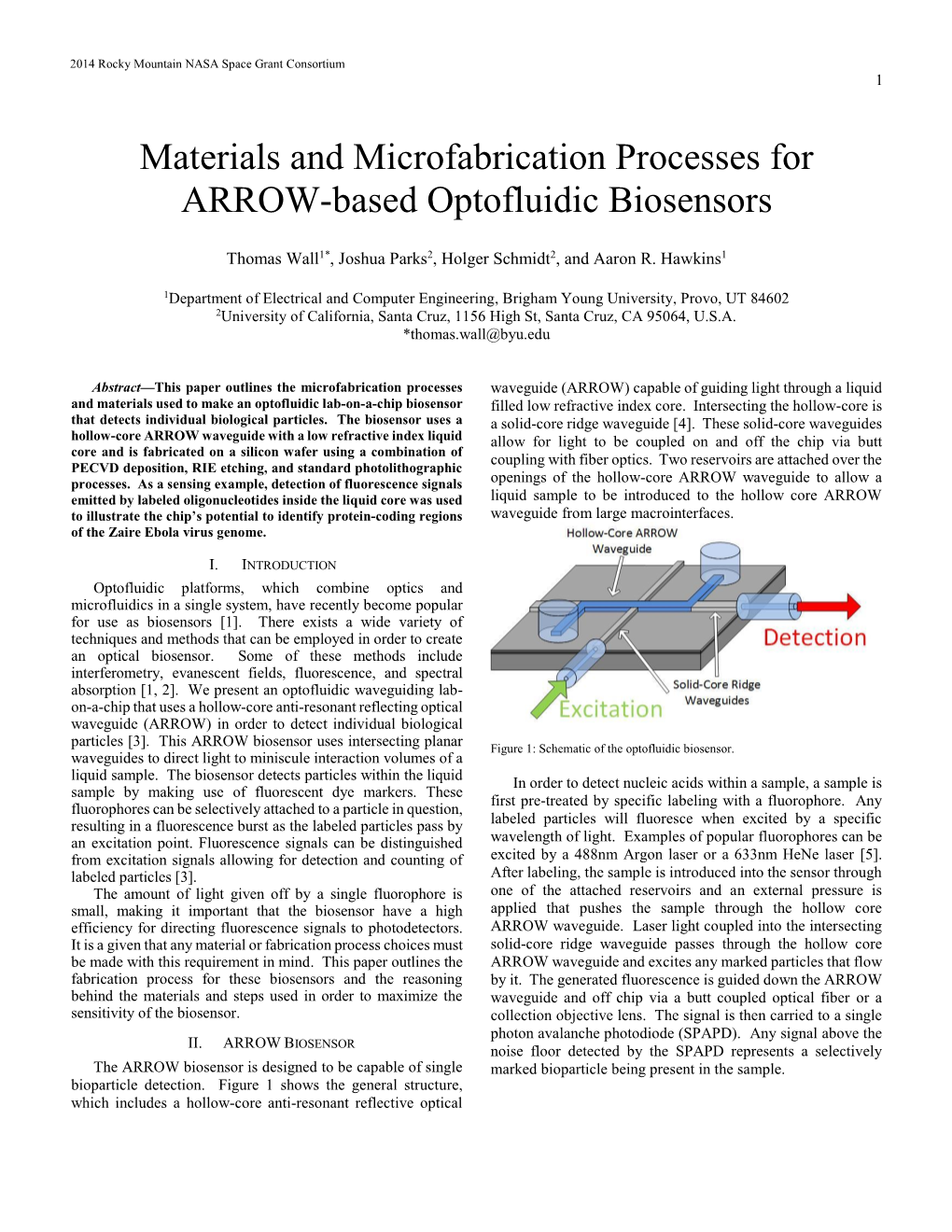 Materials and Microfabrication Processes for ARROW-Based Optofluidic Biosensors