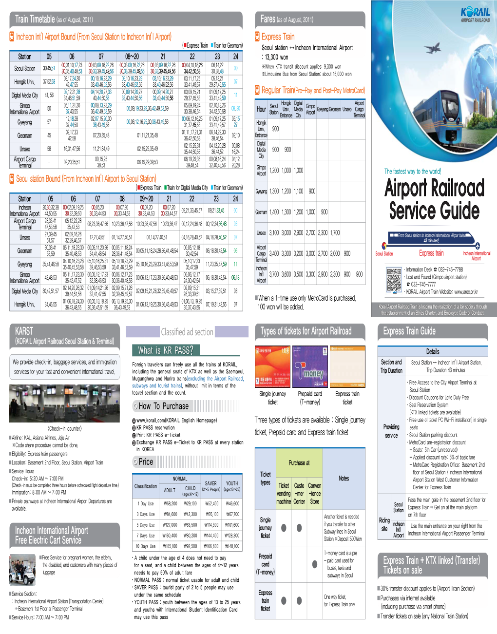 Airport Railroad Service Guide
