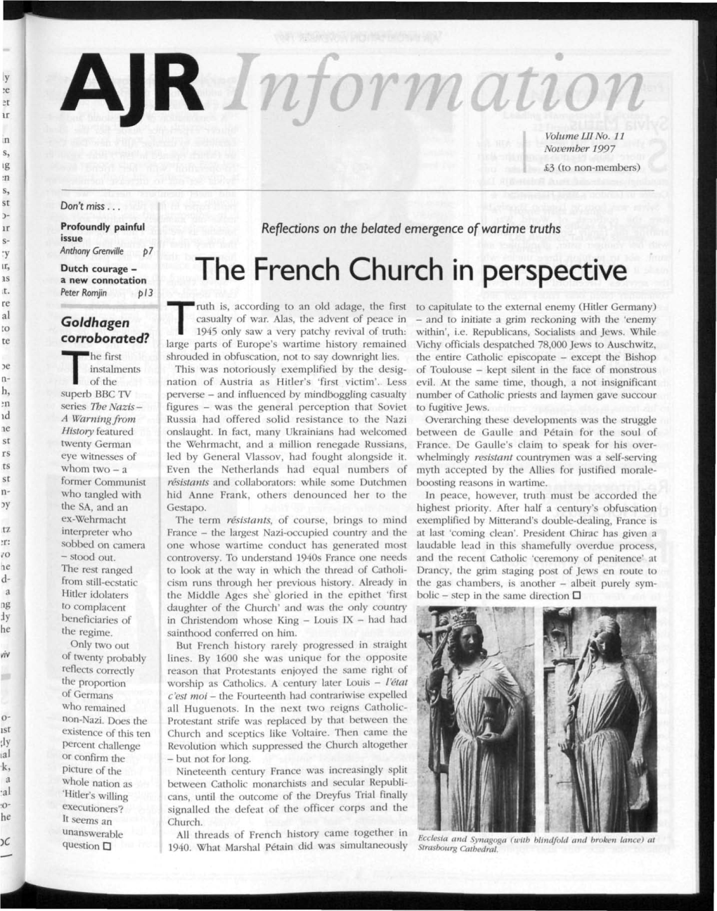 The French Church in Perspective