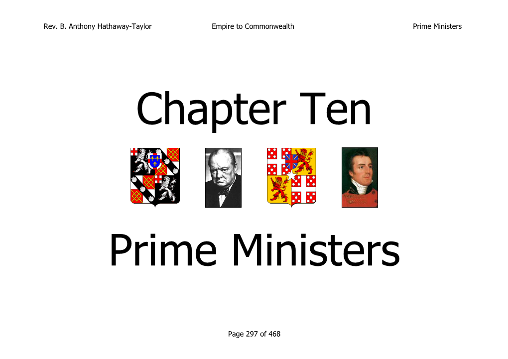 Chapter Ten Prime Ministers