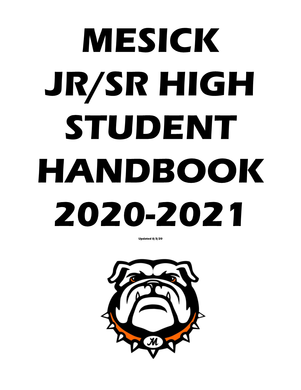 Mesick JRSR Handbook 2020-2021