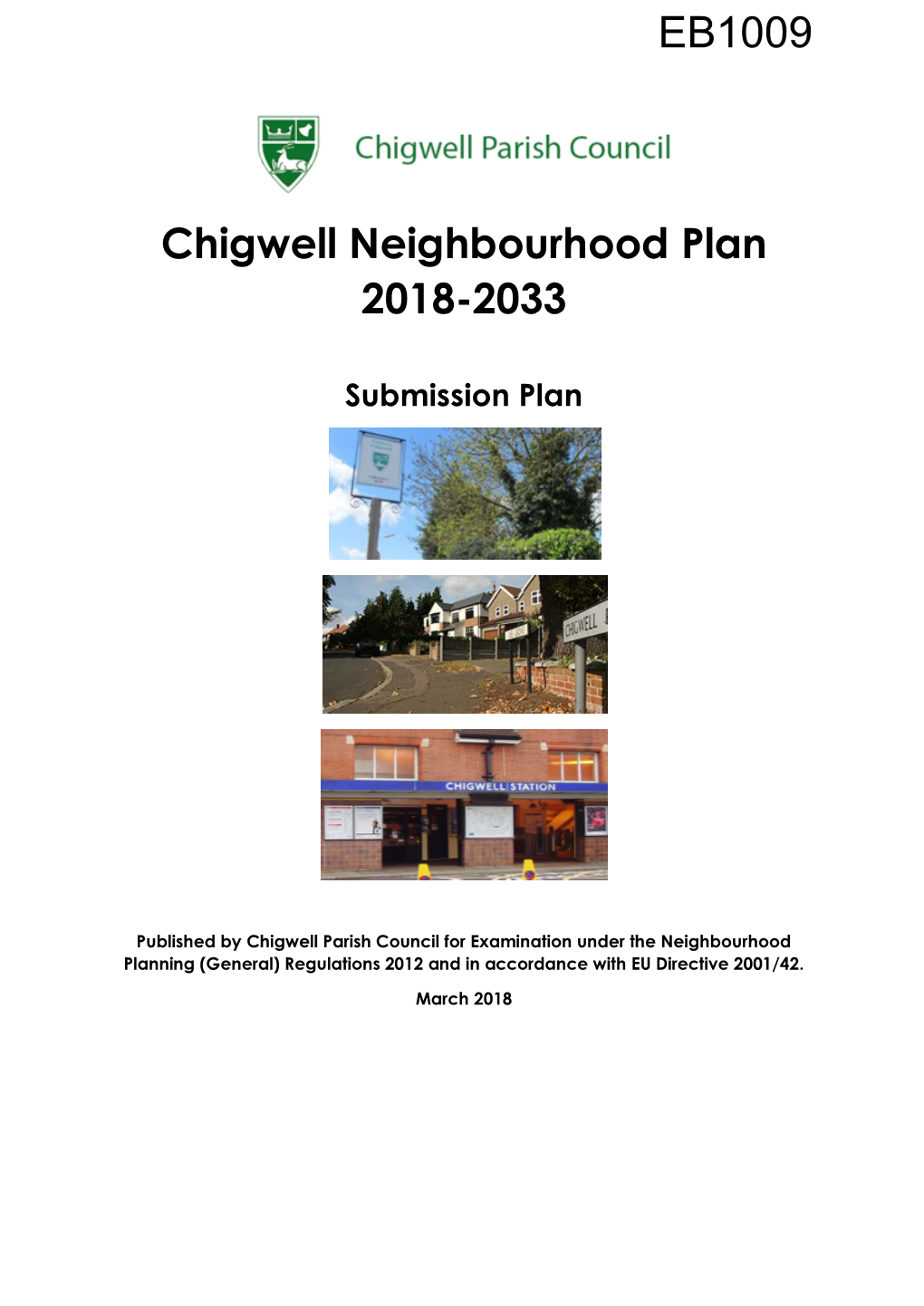 Regulation 16 Draft Chigwell Neighbourhood Plan