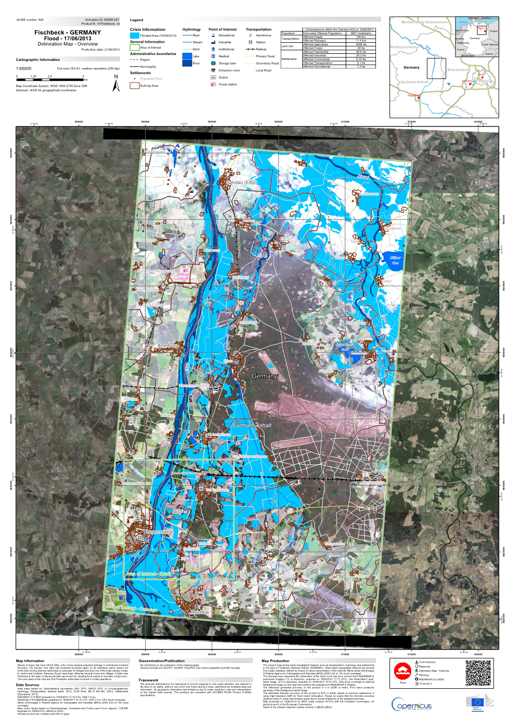 200 Dpi) Germany 1:65000 1 Extraction Mine Local Road Brandenburg Settlements Berlin 0 1.25 2.5 5 U ! Populated Place ³ Quarry ^ Km Potsdam Berlin E Sachsen-Anhalt .!