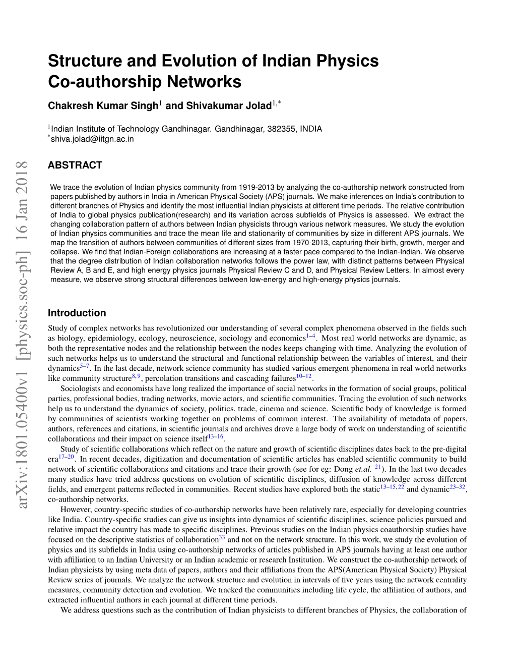 Structure and Evolution of Indian Physics Co-Authorship Networks