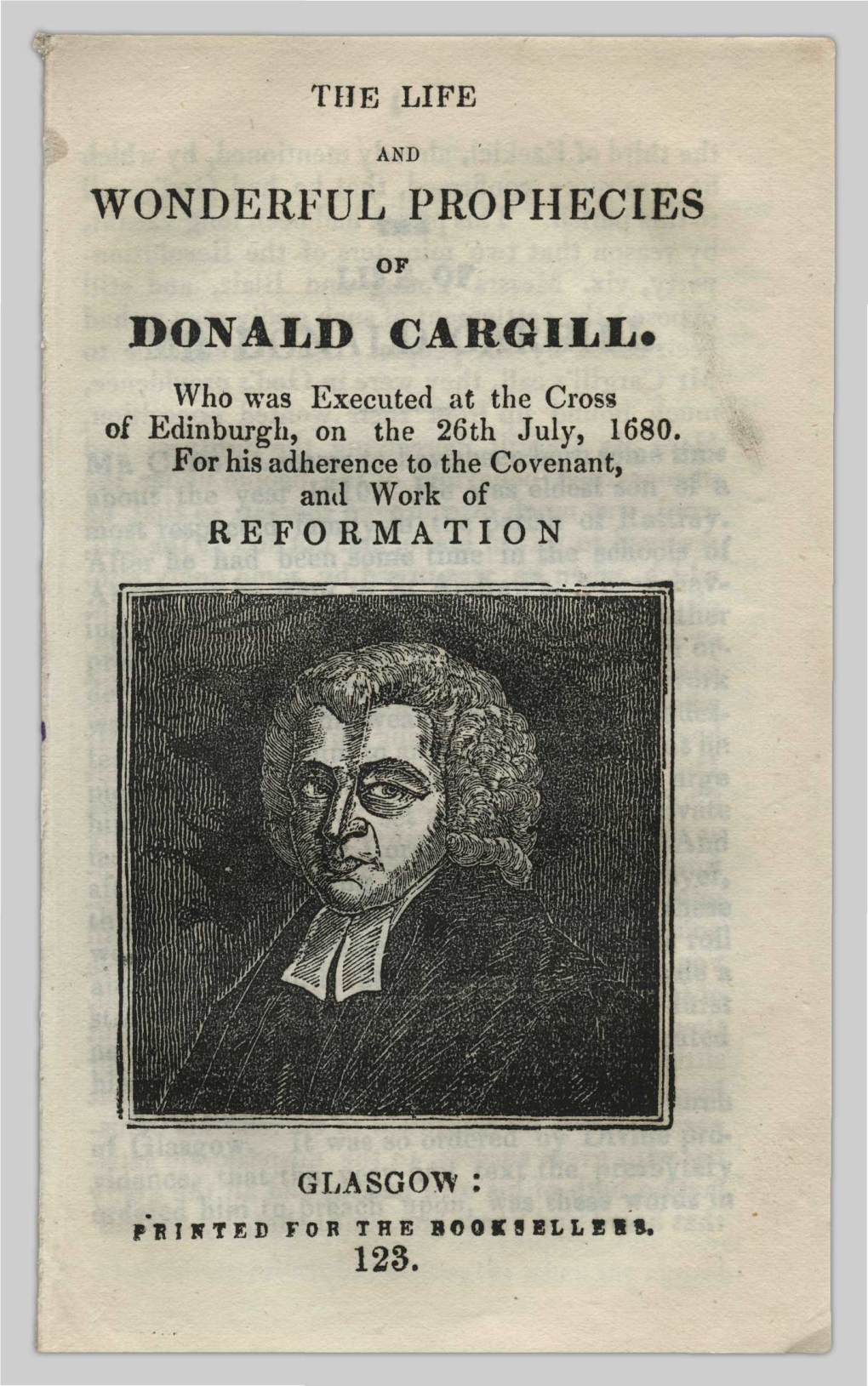 WONDERFUL PROPHECIES DONALD Cargilii