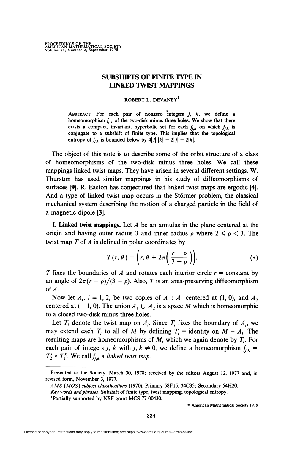 Subshtfts of Finite Type In