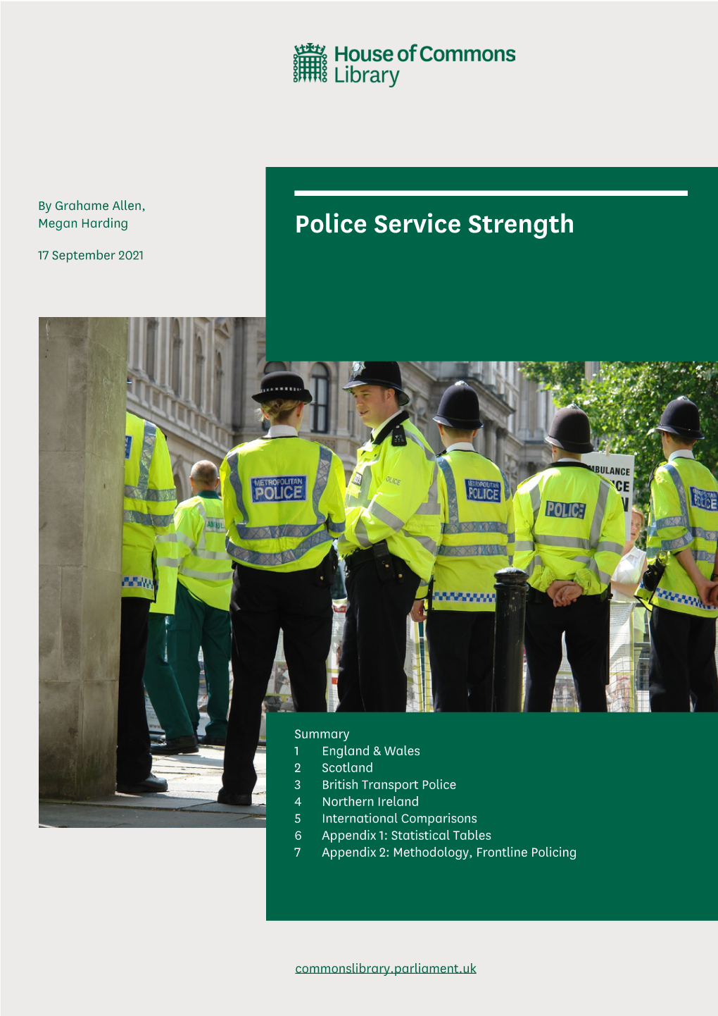 Police Service Strength 17 September 2021