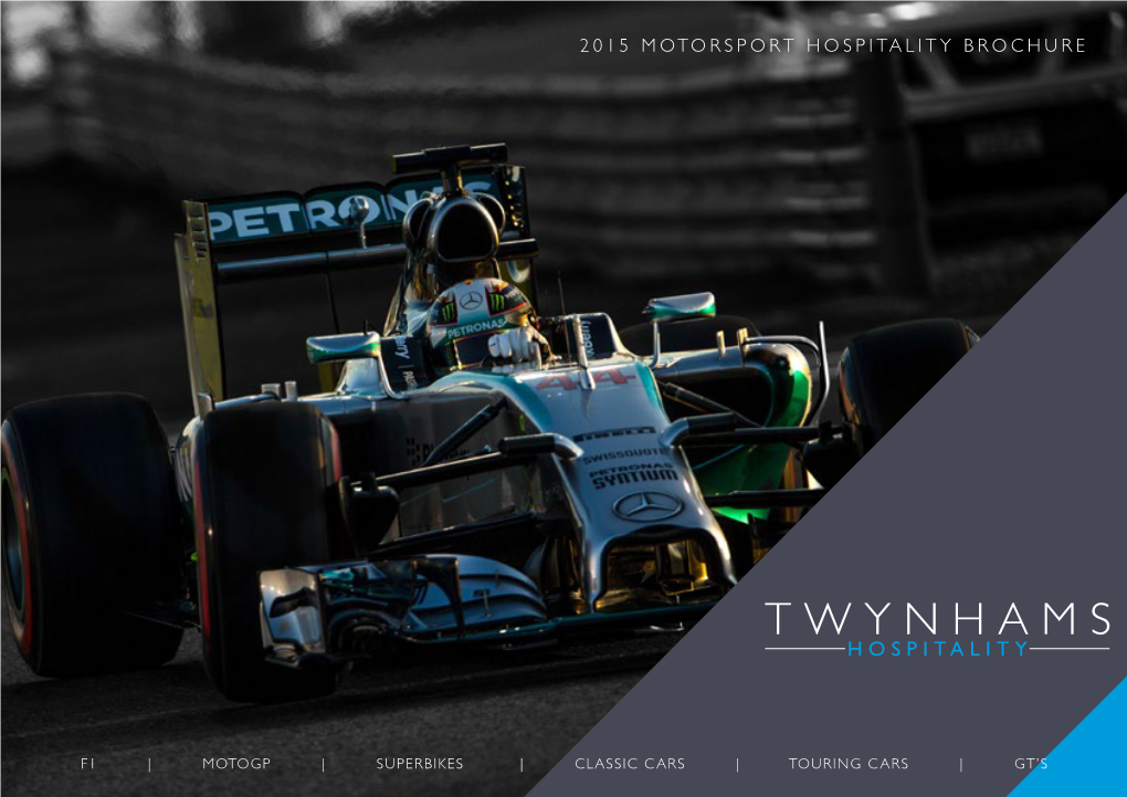 2015 Motorsport Hospitality Brochure