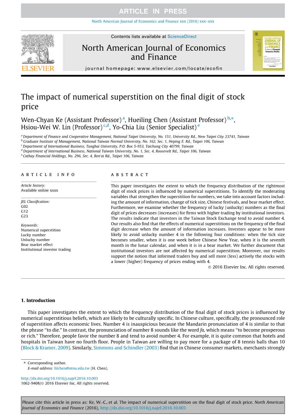 The Impact of Numerical Superstition on the Final Digit of Stock Price