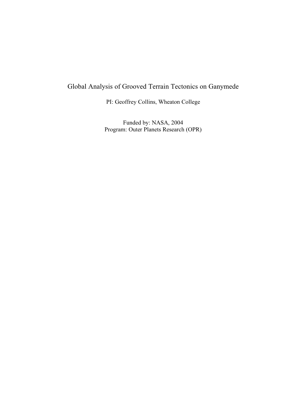 Global Analysis of Grooved Terrain Tectonics on Ganymede