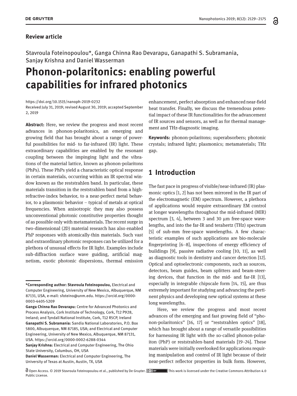 Phonon-Polaritonics: Enabling Powerful Capabilities for Infrared Photonics