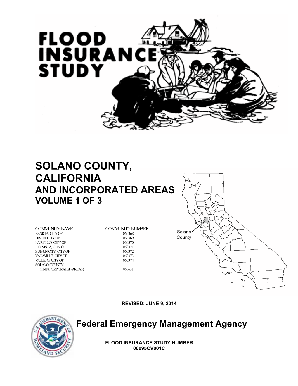 Solano County, California and Incorporated Areas Volume 1 of 3