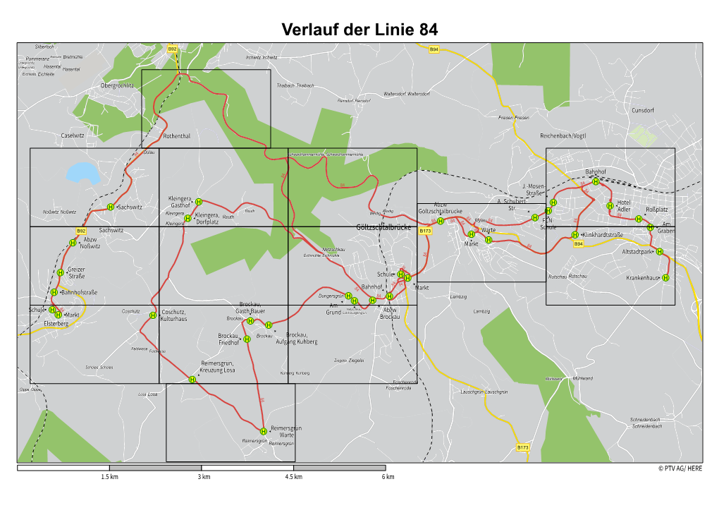 Verlauf Der Linie 84