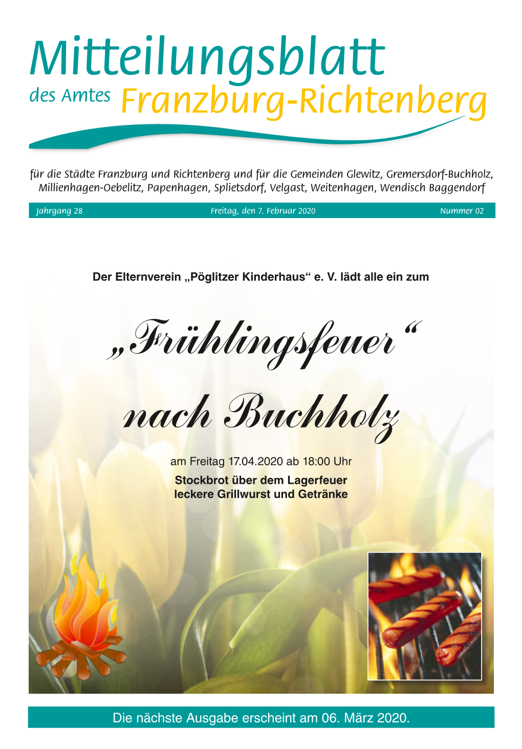 Mitteilungsblatt Des Amtes Franzburg-Richtenberg