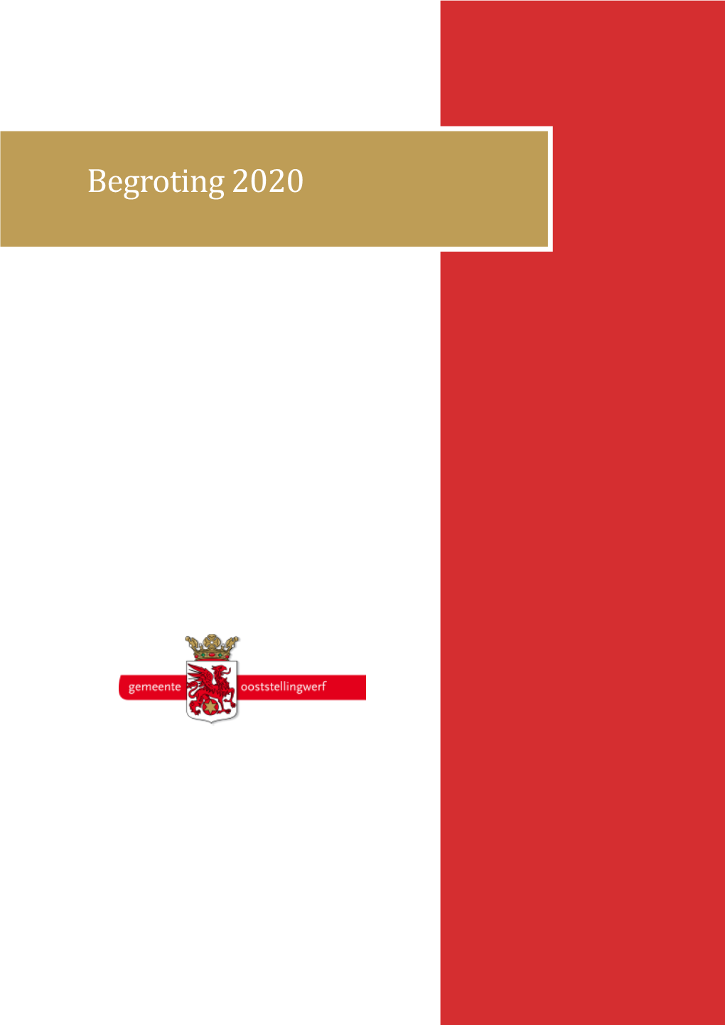 Begroting 2020