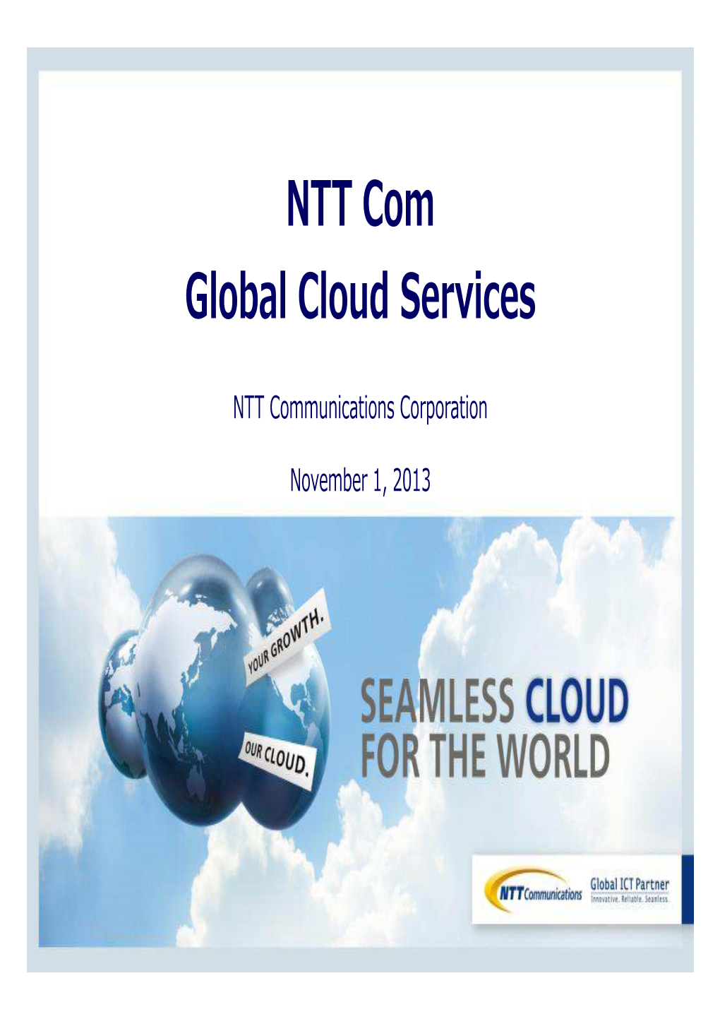 NTT Com Global Cloud Services
