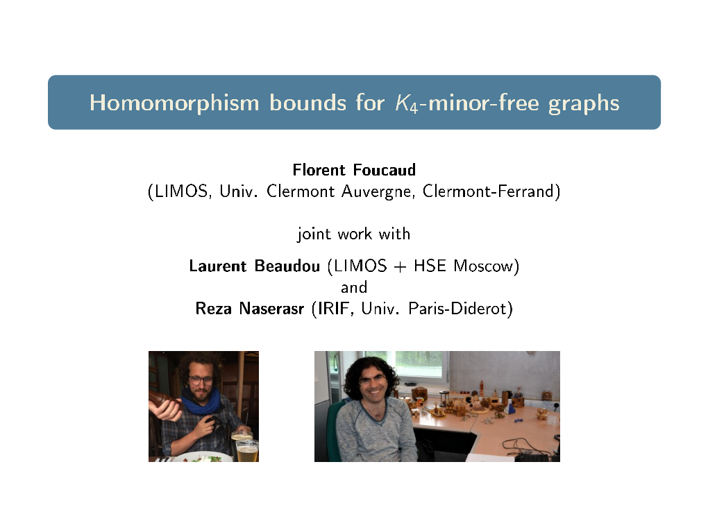Homomorphism Bounds for K4-Minor-Free Graphs
