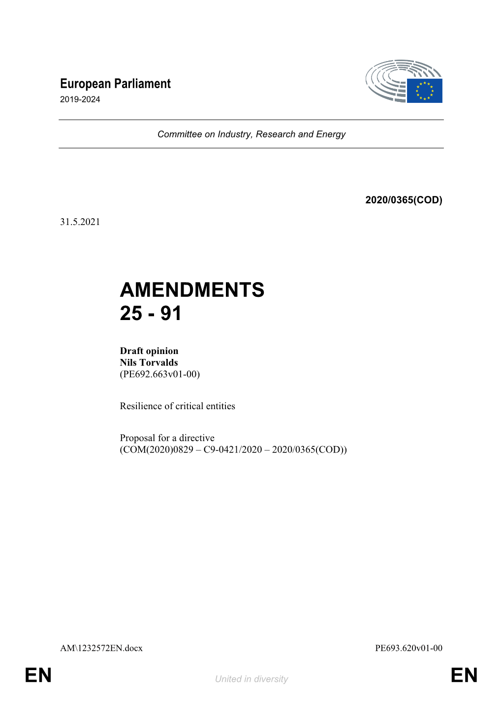 En En Amendments 25