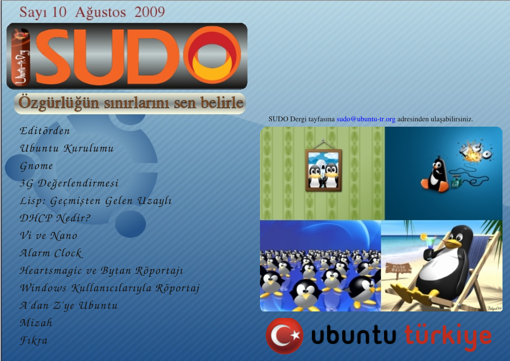 Editörden Ubuntu Kurulumu Gnome 3G