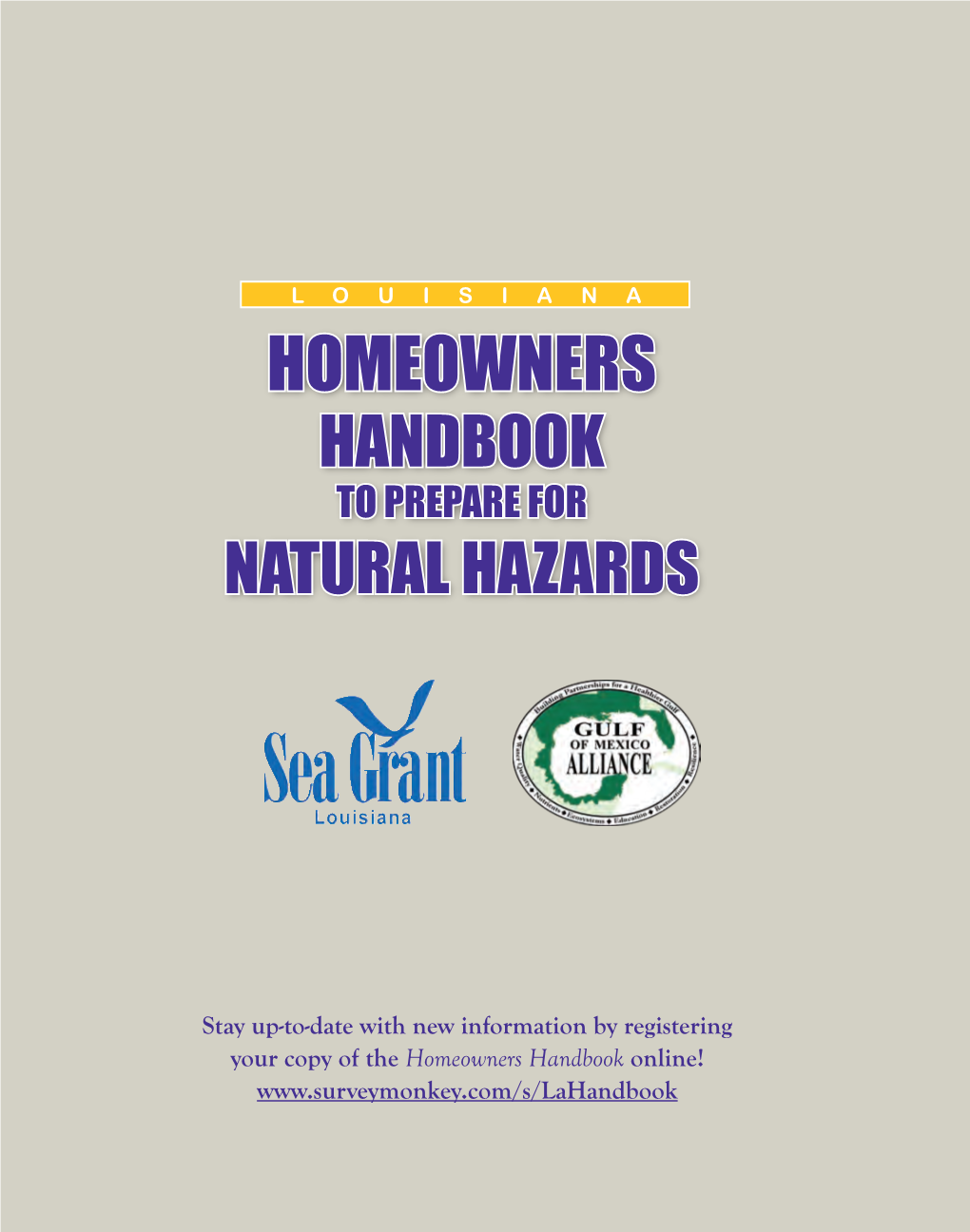 Homeowners Handbook to Prepare for Natural Hazards