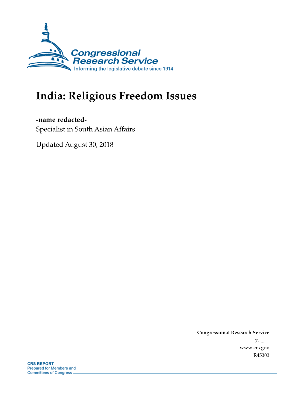 Religious Freedom Issues