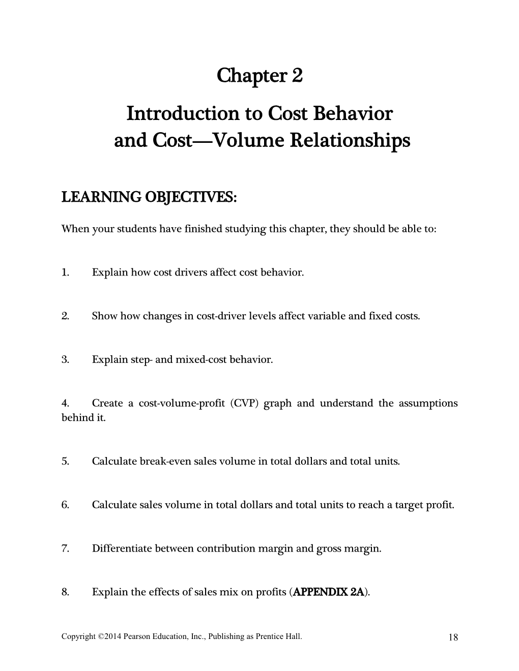 Introduction to Cost Behavior