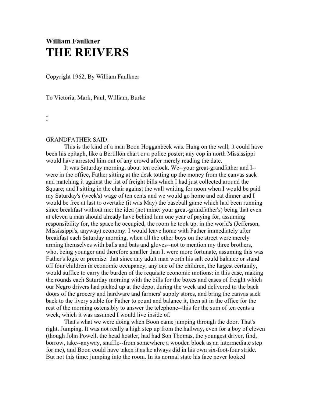 William-Faulkner-The-Reivers.Pdf