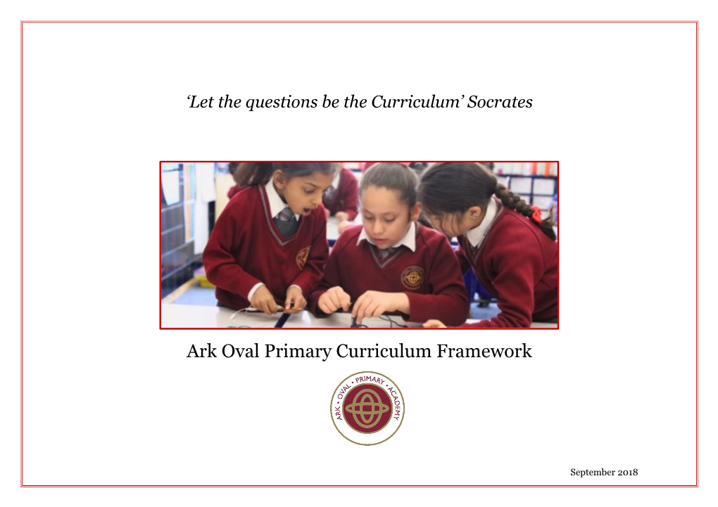 Ark Oval Primary Curriculum Framework