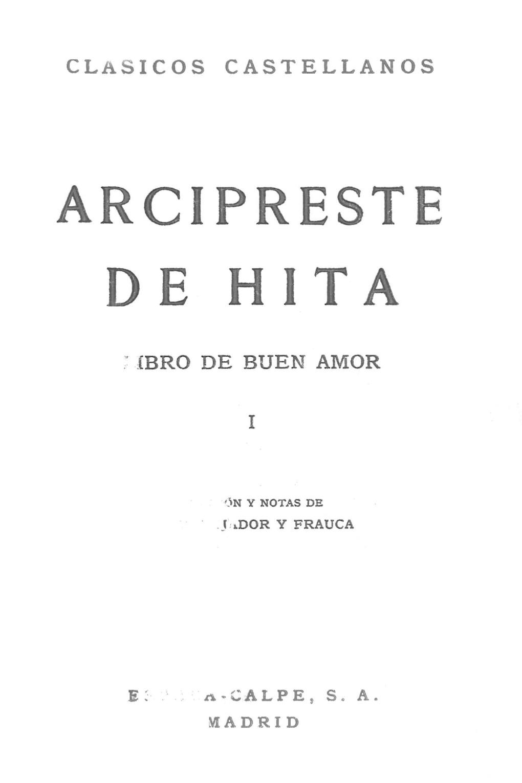 Libro De Buen Amor