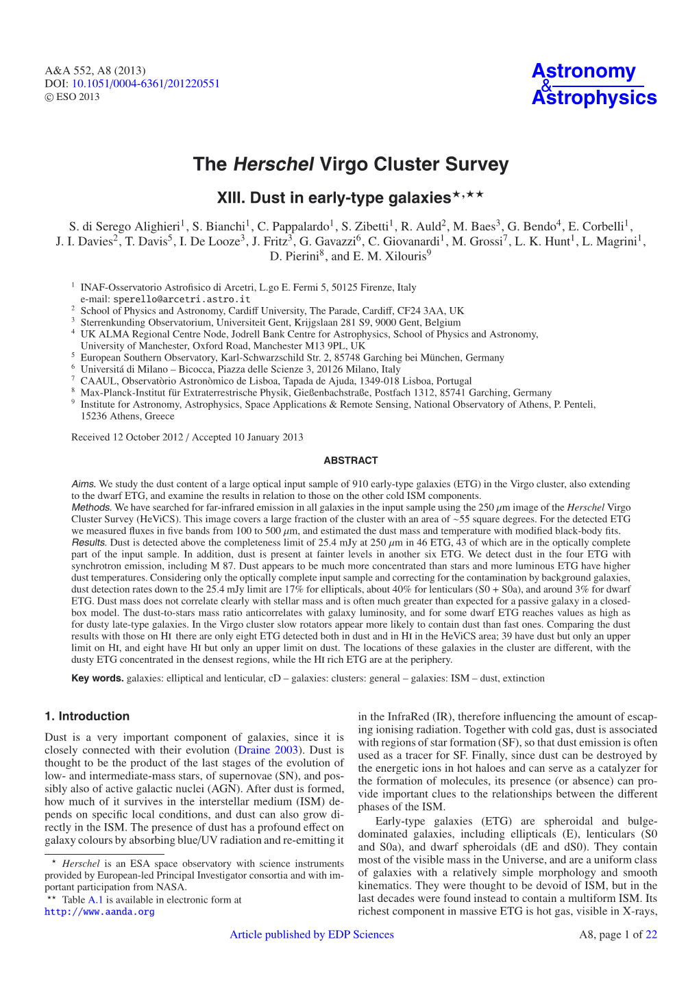 The Herschel Virgo Cluster Survey XIII