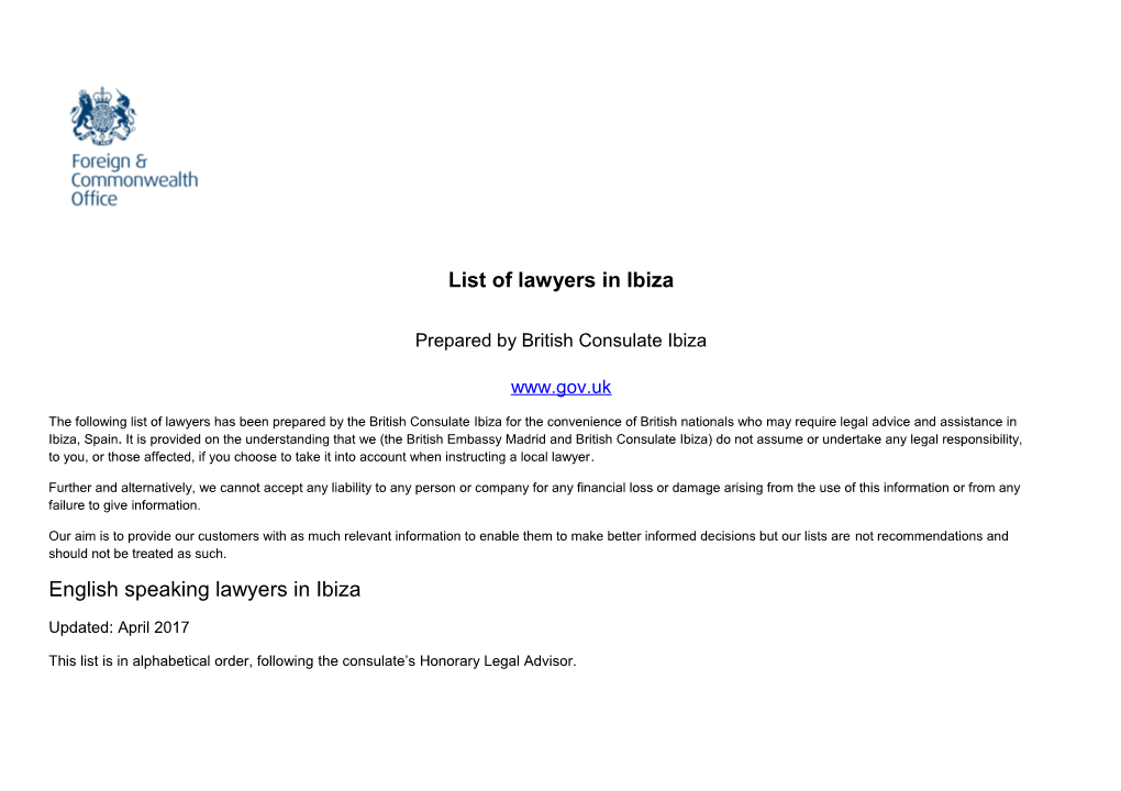 Annex 41E - Template for Lawyers List