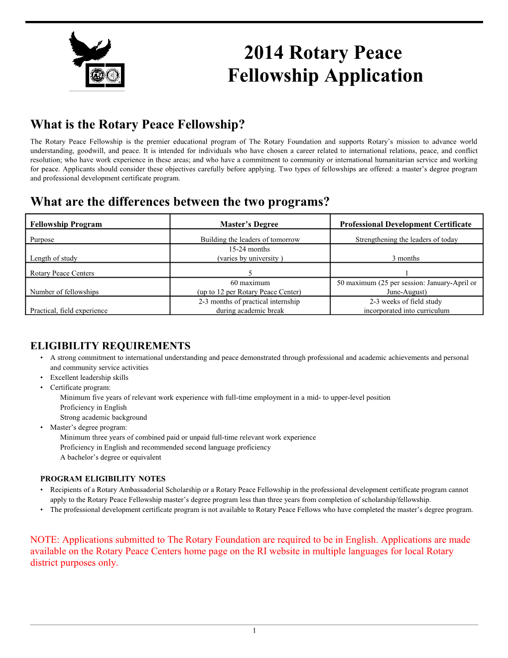 Rotary World Peace Fellowship Application (083-EN) s1