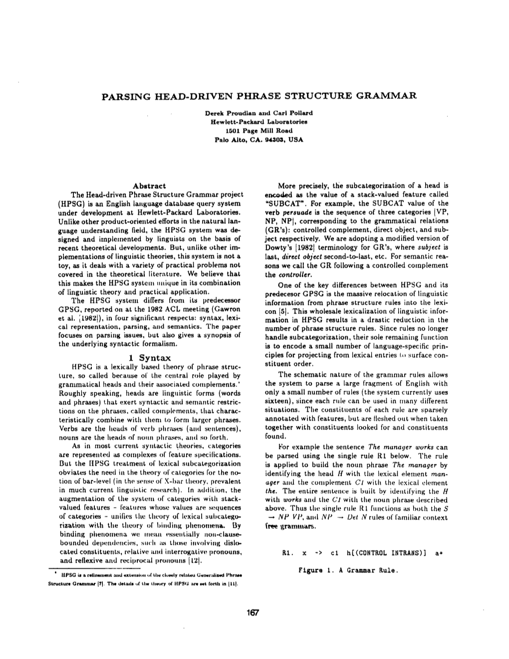 Parsing Head-Driven Phrase Structure Grammar