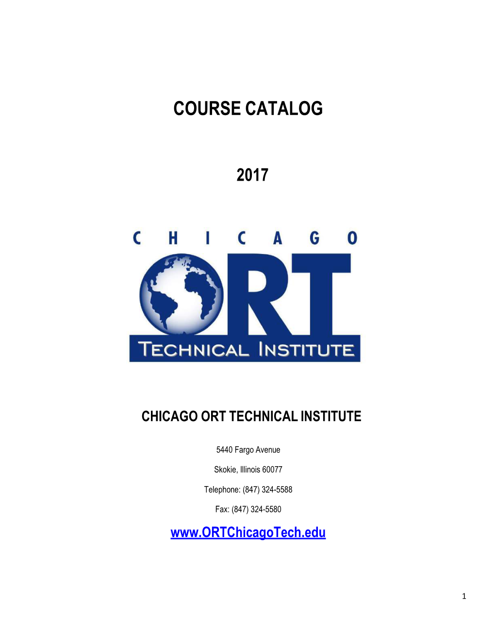 ORT Catalog 2016-2017