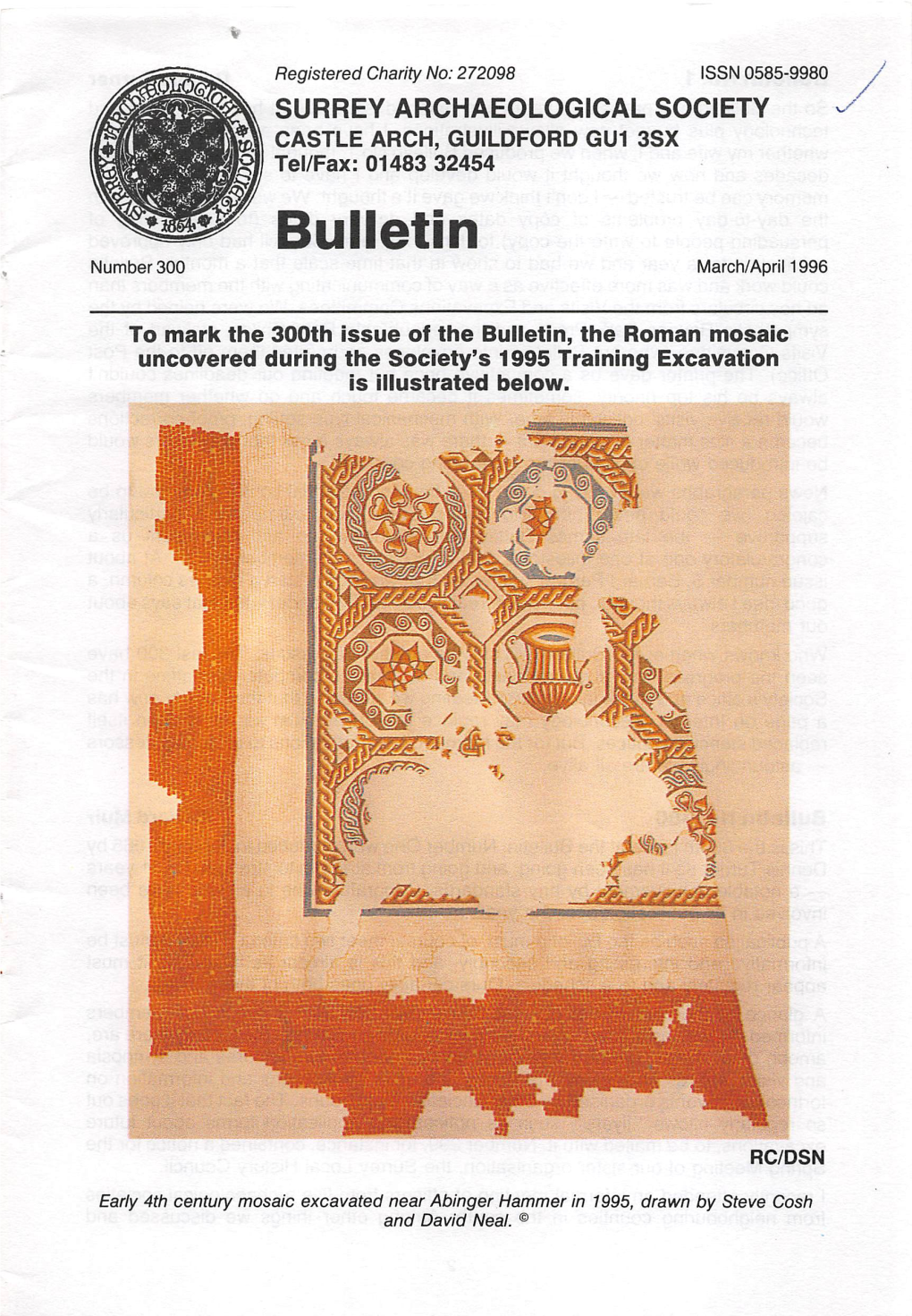 Bulletin N U M B E R 3 0 0 March/April 1996