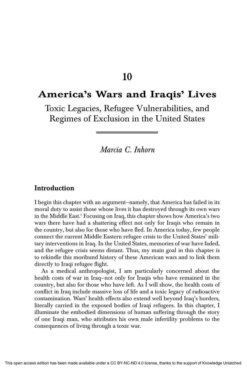 America's Wars and Iraqis' Lives