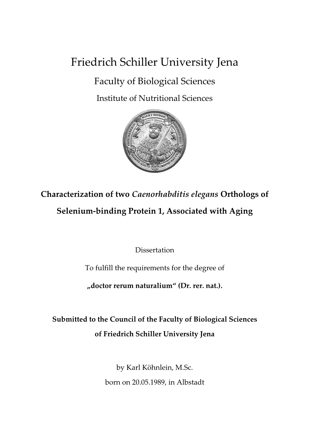 Characterization of Two Caenorhabditis Elegans Orthologs Of